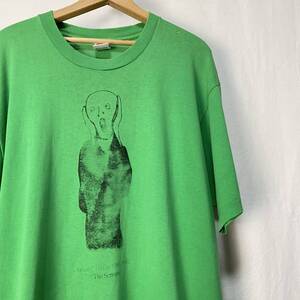 90s Edvard Munch アート Tシャツ Vintage XL USA製 ムンク 叫び アートT ヴィンテージ 