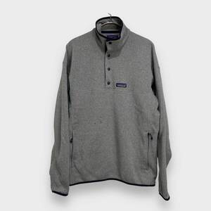 送料無料☆patagonia☆パタゴニア☆18年製☆ベターセータープルオーバー☆フリースプルオーバー☆スナップボタン☆グレー☆M☆K24M