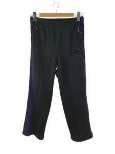 Needles◆Narrow Track Pant/S/ナロートラックパンツ/ポリエステル/ブラック×パープル/DI171