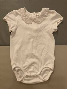 H&M Bodysuit with Lace Collar 6-9M 0504064 USED エイチアンドエム レースカラーボディスーツ ベビーガール