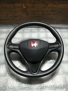 HONDA シビックタイプR　FD2　純正ステアリング　本革　レッドステッチ 美品　③