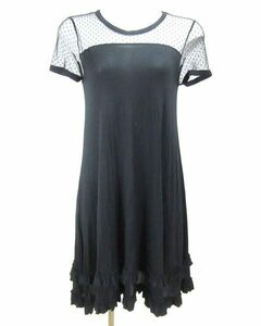 レッドバレンティノ RED VALENTINO 黒 半袖 ワンピース S