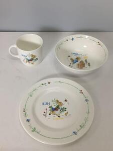 WEDGWOOD◆PETERRABBIT//洋食器その他/3点セット/WHT