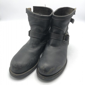 【中古】CHIPPEWA ショートエンジニアブーツ ブラック チペワ[240010454089]