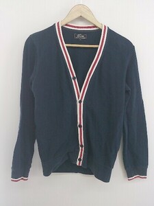 ◇ ◎ BEAMS ビームス 長袖 カーディガン サイズS ネイビー系 メンズ P