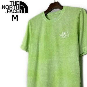 1円～!売切!【正規新品】THE NORTH FACE SHORT SLEEVE DYE TEE 半袖 Tシャツ US限定 後染め キャンプ 男女兼用(M)緑 タイダイ柄 180902-5