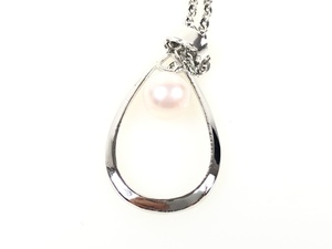 ミキモト　MIKIMOTO　パール　4㎜玉　デザイン　シルバーネックレス　YAS-5329