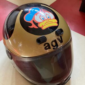 ビンテージ　バリーシーン　フルフェイスヘルメット agv 当時物 ３０年前 Barry Sheene イタリア製ケニーロバーツ　シンプソン　スペンサー