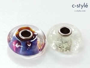 G084a [セット] TROLLBEADS トロールビーズ ガラスビーズ マルチカラー インナーグロウ 蓄光 他 | ジュエリー N