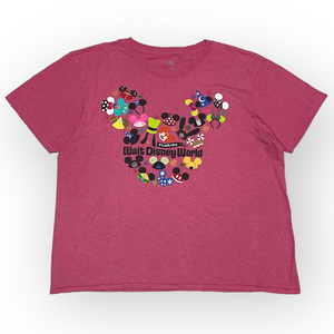 ★Disney World Ear Hat Collage Tシャツ XLサイズ ユニセックス