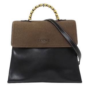 ロエベ LOEWE バッグ レディース ブランド ハンドバッグ ショルダーバッグ 2way ベラスケス レザー ブラック ブラウン バイカラー 斜め掛け