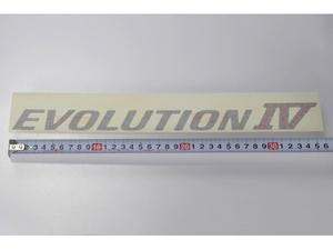 ミツビシ ミラージュ ランサー Lancer Evolution CN9Aデカール エボリューション DECAL EVOLUTION EVO4 RS 5FM/T 1995/08-2000/08