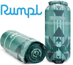 最後の1品★RUMPL ランプル★The Original Printed Down Puffy Blanket Throw Nipomo Nuevo 高品質 アウトドア ダウンブランケット