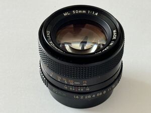 Yashica ML 50mm f1.4☆和製プラナー 8枚羽根 Y/Cマウント 希少 極美品☆送料無料