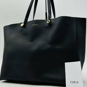 1円 〜【入手困難品】定価10万円 フルラ FURLA トートバッグ ビジネスバッグ ブリーフケース A4 2way ブラック レザー メンズ レディース