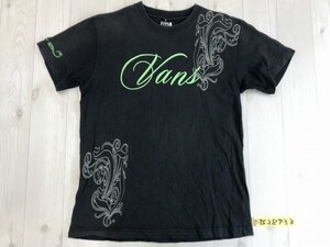 VANS バンズ メンズ 両面ラメプリント 半袖Tシャツ L 黒