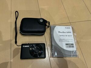 美品　Canon PowerShot S200 ブラック コンパクトデジタルカメラ