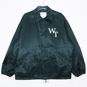 WTAPS ダブルタップス 24SS CHIEF/JACKET/CTRY.SATIN.LEAGUE 241TQDT-JKM02 チーフ ジャケット アウター グリーン サイズ03(L) sepk