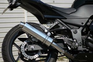 Realize ニンジャ250R バイクマフラー JBK-EX250K 2008年～2012年モデル対応 アリア ステンレス カールタイプ TypeC V-507-SO-003-01