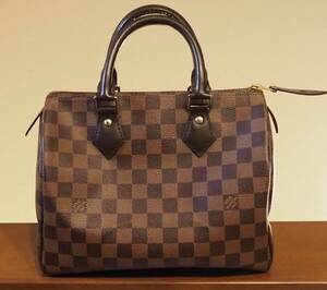 美品N41365【LOUIS VUITTON 】ルイヴィトン★ダミエ・ スピーディ25 ★箱 保存袋 納品書 リボン/公式オンラインストア購入 