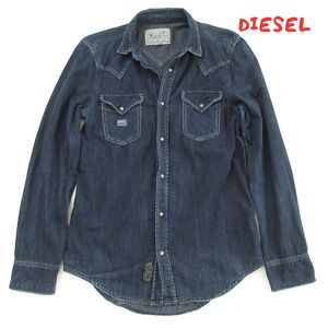 【Diesel】ディーゼル　ウエスタン調　デニムシャツ　0177