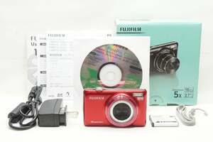 【適格請求書発行】FUJIFILM フジフイルム FinePix JX420 コンパクトデジタルカメラ レッド 元箱付【アルプスカメラ】241226y