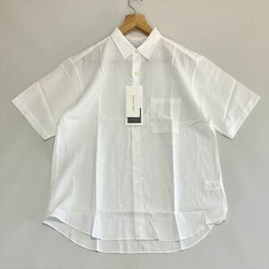 新品未使用/Manual Alphabet/Loose Fit レギュラーカラー半袖シャツ/サイズ3/WHITE/日本製/マニュアルアルファベットルーズフィット