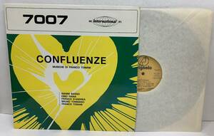 LP FRANCO TONANI フランコトナーニ Condluenze UST7007 オリジナル ライブラリー物 イタリアンジャズ