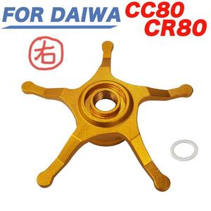 右用金色 ダイワ Daiwa CC80 CR80 アブ Abu MAX 用 ドラグ スタードラグ アルミ合金 カスタムパーツ