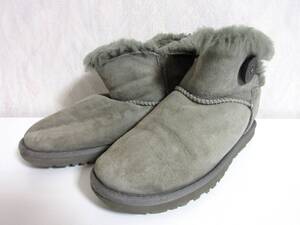 アグ UGG ムートンブーツ グレー系 US6 北4875