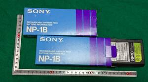 【未使用・ストック品・送料無料】2本セット！未使用　SONY NP-1B リチャージャブルバッテリーパック　12V