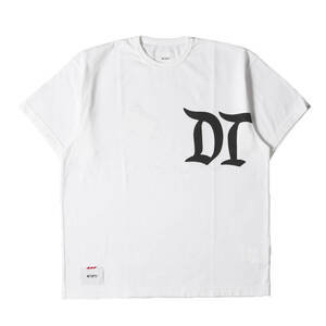 WTAPS ダブルタップス Tシャツ サイズ:S 23SS DTロゴ クルーネック 半袖Tシャツ DESIGN 02 / SS / CTPL. DSQD ホワイト トップス