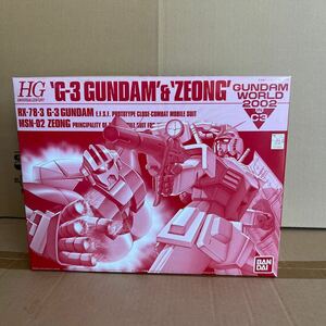 HGUC RX-78-3 G3ガンダム MSN-02 ジオング (シャアカラー) ガンダムワールド2002IN C3 キャラホビ