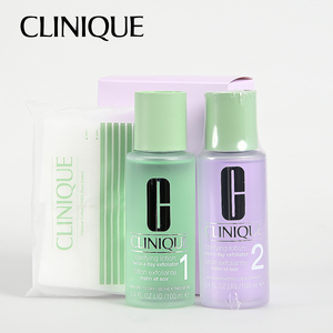 13-140◆CLINIQUE/クリニーク クラリファイング ローション ペアセット(1&2) ふき取り化粧水 乾燥肌～混合肌 スキンケア 100mL×2本