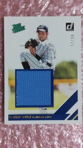 送料込即決 99枚限定 2019 Panini Donruss Rated Prospect Material Gold #RPM-KY Kaito Yuki 結城海斗 実使用ジャージカード ルーキー