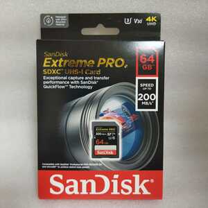 【未開封新品】 200MB/S SanDisk SDXC 64GB Extreme Pro 4K動画対応 SDカード サンディスク ②