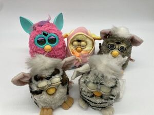 Ｆ1-401 当時もの トミー 電子ペット Furby ファービー 3体セット まとめ 平成レトロ　部品どり