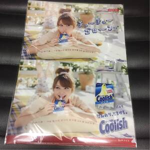 非売品★クリアファイル　佐々木希　LOTTE　Coolish　クーリッシュ★