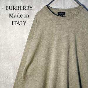 タグ付未使用品☆ イタリア製 BURBERRY バーバリー ハイゲージウールニット