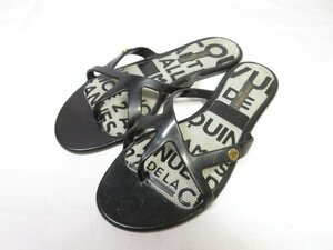 【ルイヴィトン LOUIS VUITTON】 ビーチサンダル 婦人靴 (レディース) size34 ブラック ■30LZ4524■