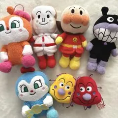 【それいけ！アンパンマン】ばいきんまん　しょくぱんまん他　ぬいぐるみ6体セット