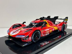 ＜予約品＞　Burago 1/18 Ferrari 499P AF CORSE #51 WINNER 24h LE MANS 2023 特別版　フェラーリ　ブラーゴ　ケース付