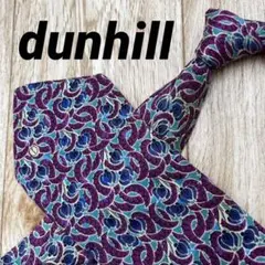 ✨極美品✨dunhill ネクタイ フラワー ネイビー シルク100%