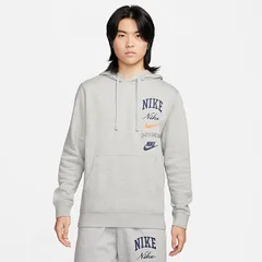 ナイキ パーカー 長袖 メンズ スウェット NIKE Club プルオーバー パーカ フーディ スポーツウェア ロゴ スエット トレーニング  スポーティ  服 nike グレー 灰色 スウェットシャツ メンズウェア/FN2635-063