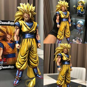 1円~ スーパーサイヤ人3 孫悟空 リペイント　二次元 漫画彩色 2次元　2D Grandista nero DRAGON BALL ドラゴンボールフィギュア