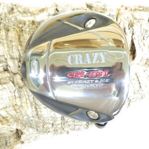 在庫入替品 クレイジー CRZ-435II 9.5度 ヘッドパーツ IPブラック仕上 445cc CRAZY GOLF