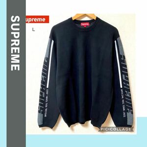 【未使用　Lサイズ】2021FW　Supreme スリーブストライプ セーター