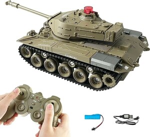 RC 戦車 タンク 軍用車両チ ャリオット ラジコンカー 2.4Ghz無線操作 シミュレーション戦車モデル 子供用おもちゃ 軍事趣味 