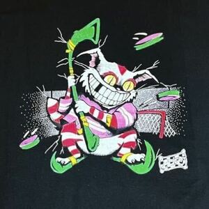 ALICE IN WONDERLAND チェシャ猫 アリスインワンダーランド 不思議の国のアリス Tシャツ ディズニーランド あいみょん 着 USA ネコ 製 90s