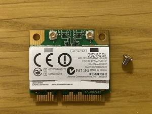 FUJITSU ESPRIMO FH56/ED 型名 FMVF56EDR についてた　無線LAN部品　中古